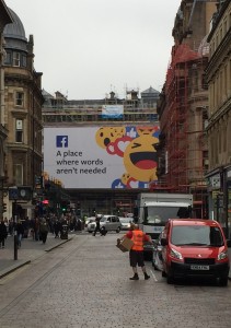 Facebook billboard ad